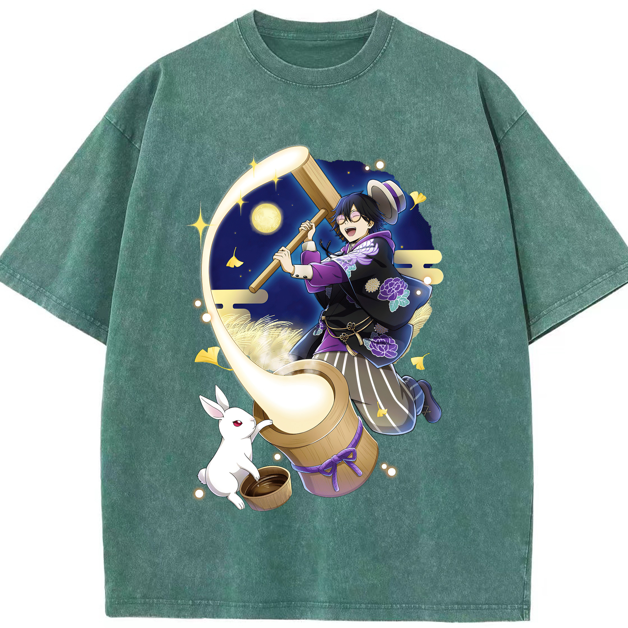（画像用） 文豪ストレイドッグス Bungo Stray Dogs 綿100% ヴィンテージ風 半袖Tシャツ（フロントプリント）